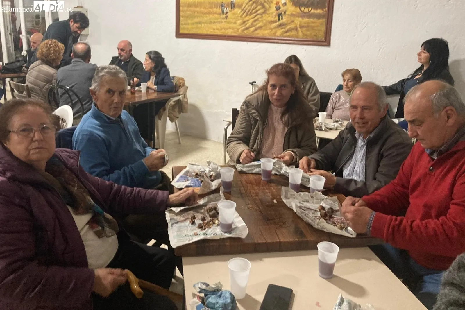 Castañada con vino dulce en Cerralbo para celebrar el Día de los Difuntos 