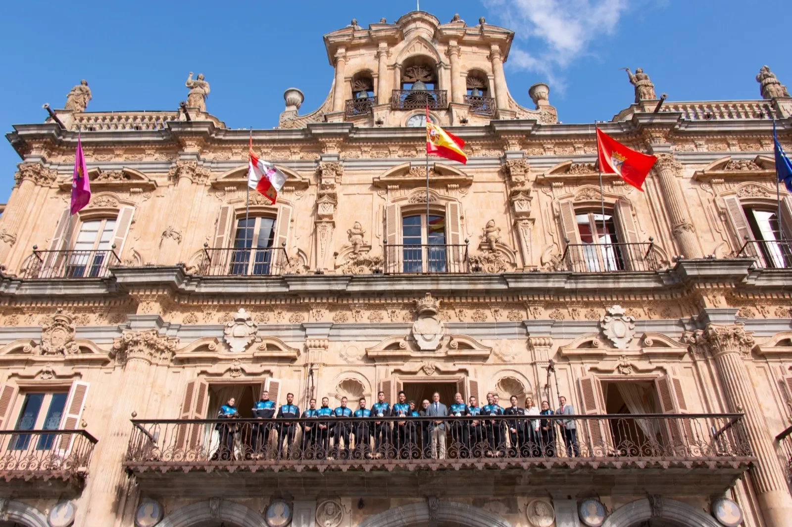 Los agentes, en el Ayuntamiento