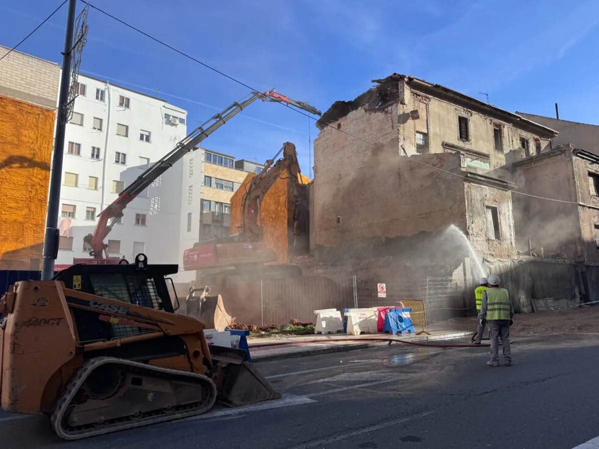 Demolición del Palacete de la avenida de Italia