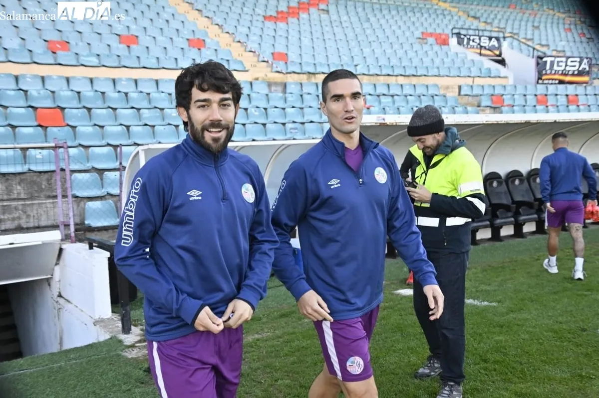 Entrenamiento del Salamanca UDS realizado este martes en el estadio Helmántico