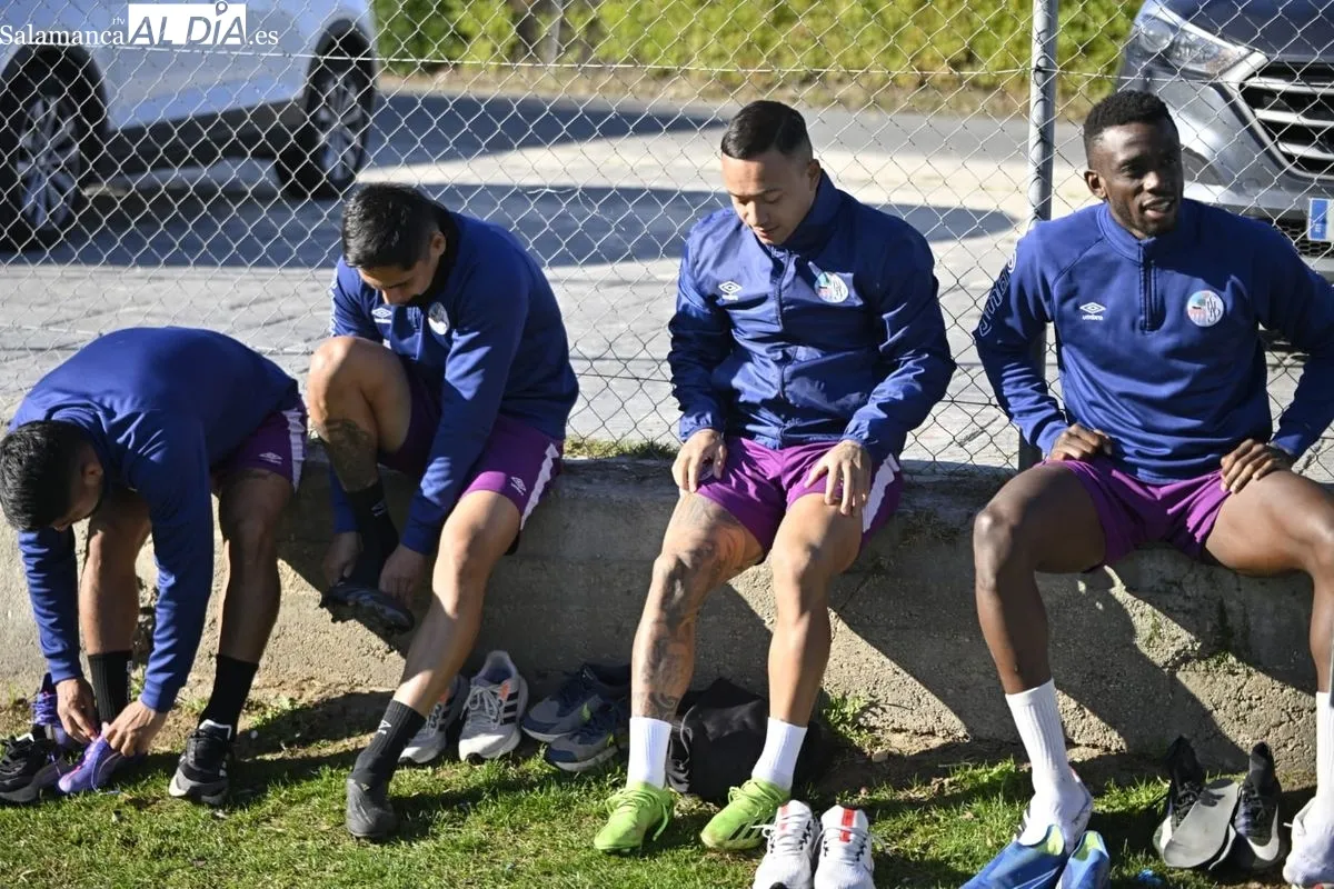 Entrenamiento del Salamanca UDS de este miércoles en el Anexo