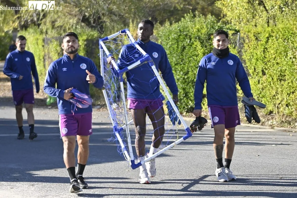 Entrenamiento del Salamanca UDS de este miércoles en el Anexo