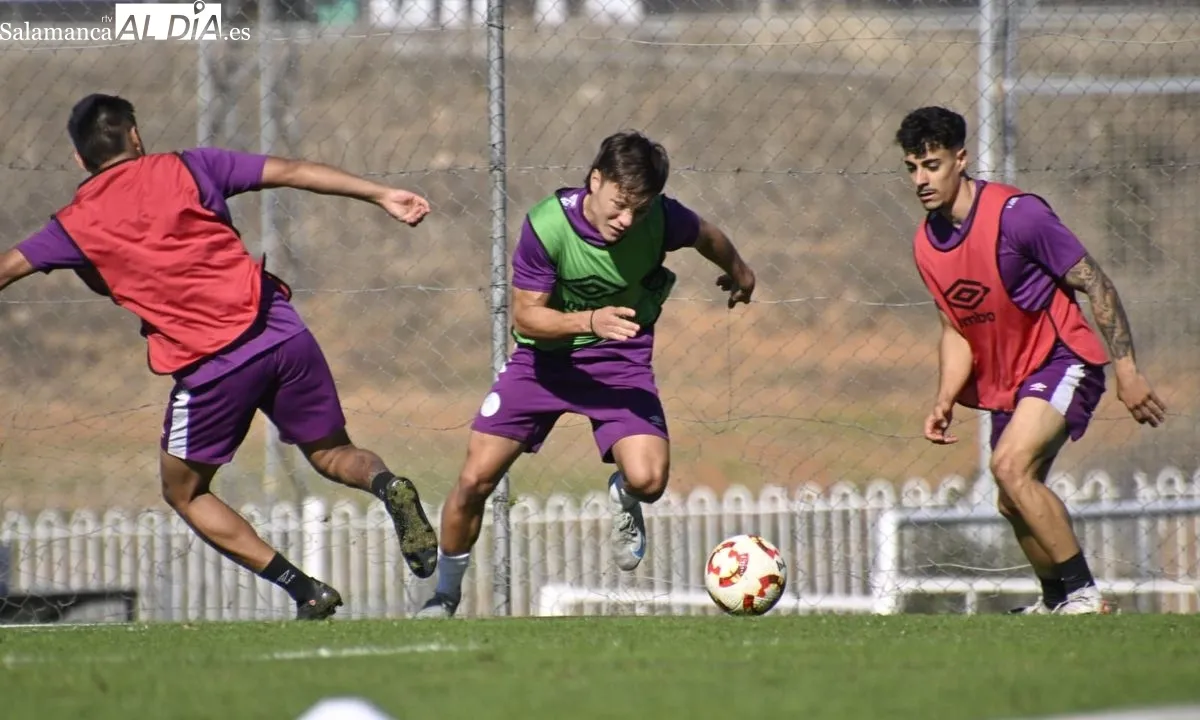 Entrenamiento del Salamanca UDS de este miércoles en el Anexo