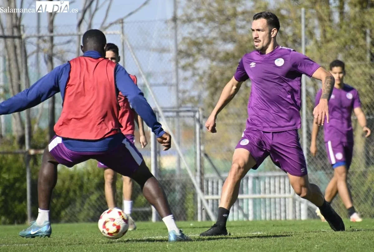 Entrenamiento del Salamanca UDS de este miércoles en el Anexo