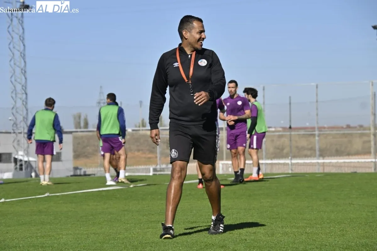 Entrenamiento del Salamanca UDS de este miércoles en el Anexo