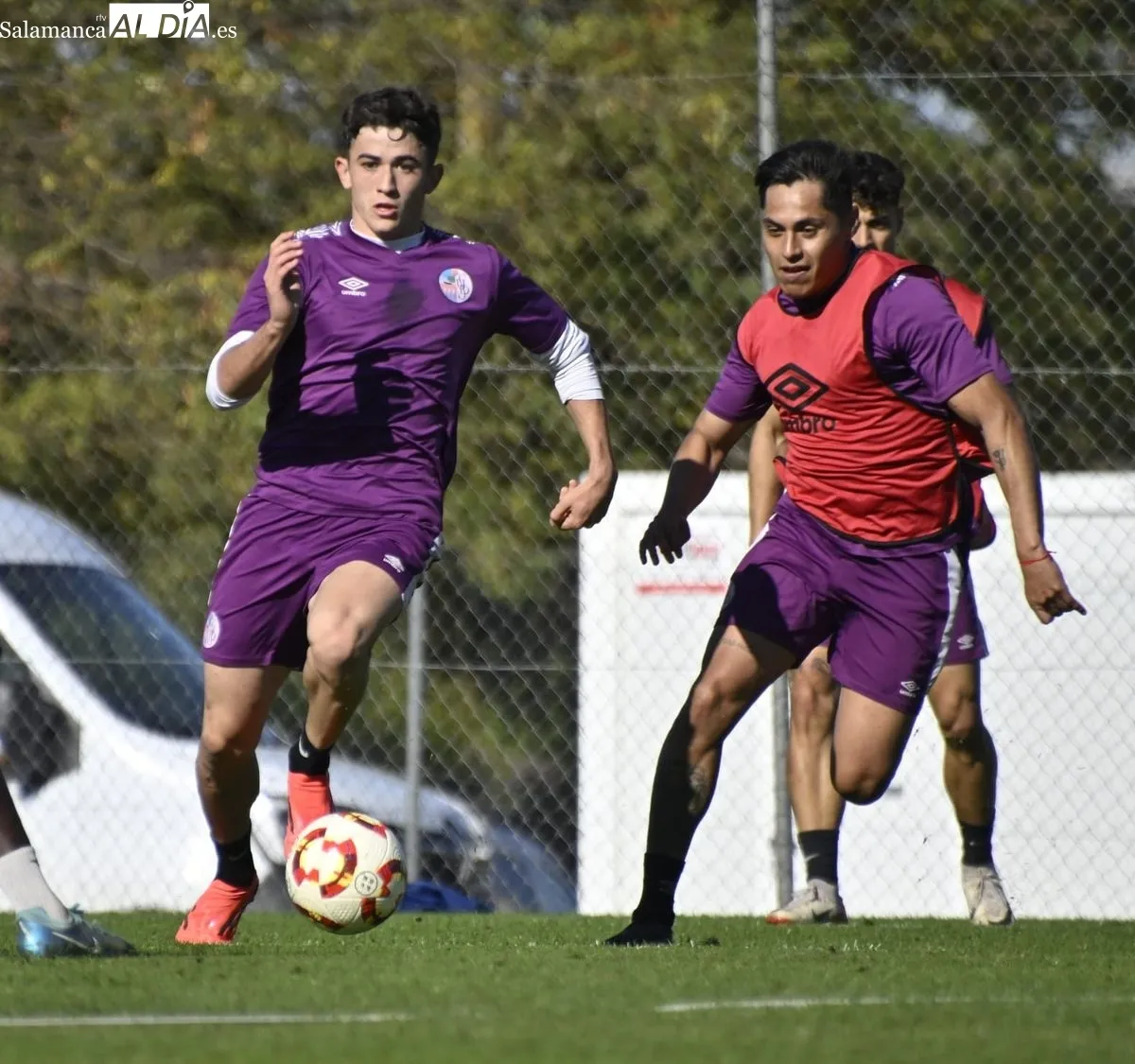 Entrenamiento del Salamanca UDS de este miércoles en el Anexo