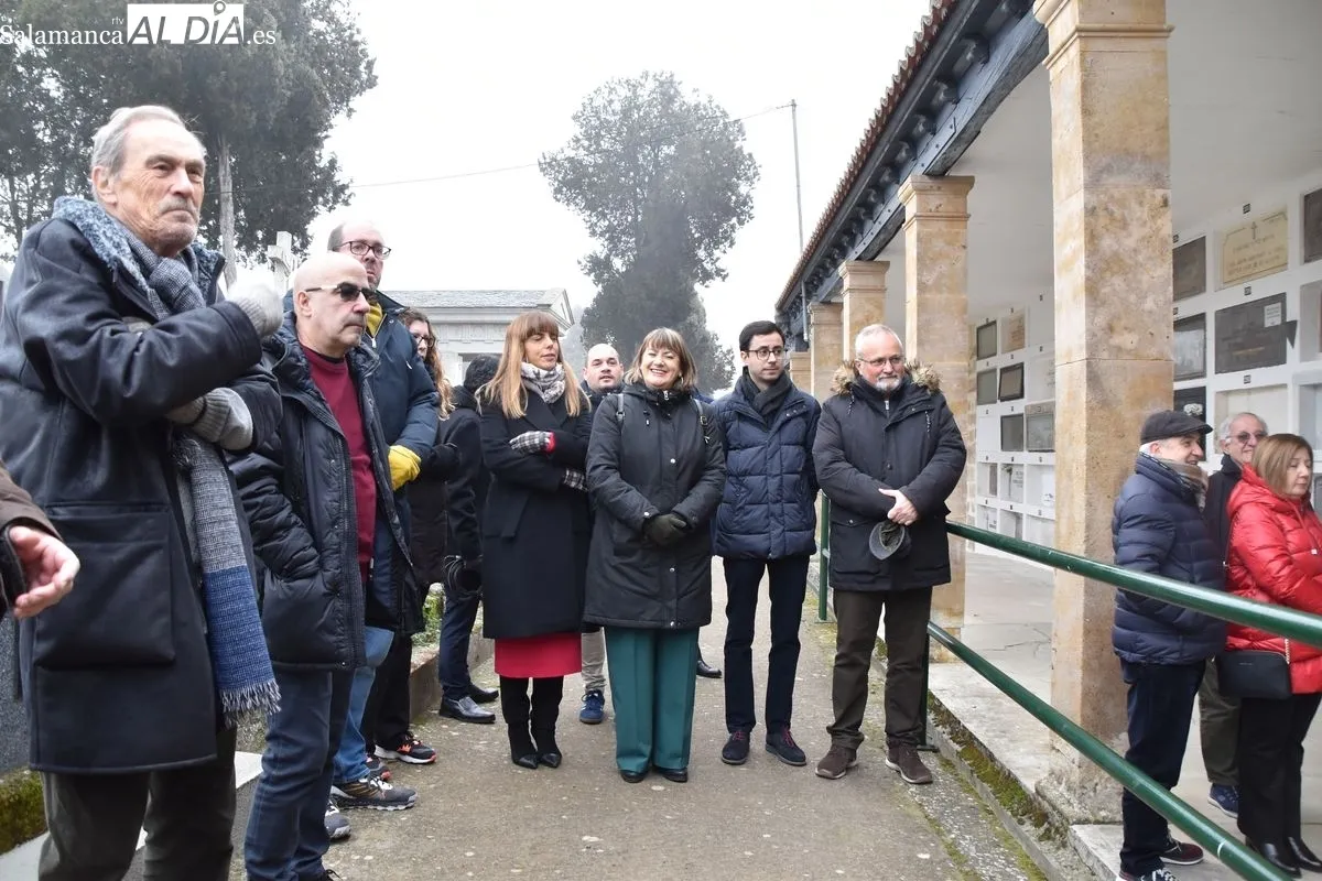 Homenaje a Unamuno en el Cementerio de Salamanca | FOTOS: Vanesa Martins