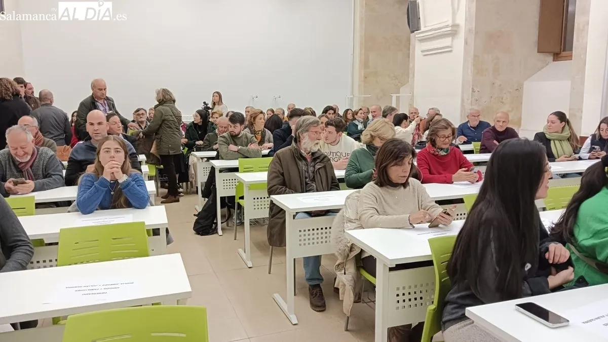 Borja Jiménez y Domingo Delgado de la Cámara, en la charla en la Universidad Pontificia