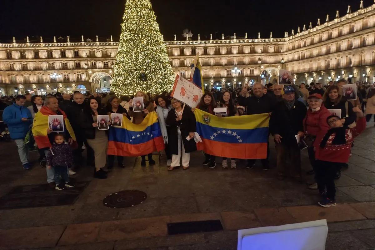 Venezolanos en Salamanca se vuelven a concentrar: ‘Justicia ya, libertad ya’