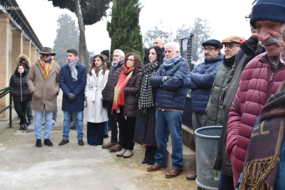 Homenaje a Unamuno en el Cementerio de Salamanca | FOTOS: Vanesa Martins