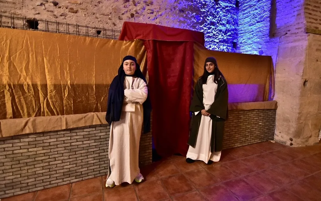 Foto 8 - Ni&ntilde;os y j&oacute;venes se encargan de escenificar el bel&eacute;n viviente en Sancti-Sp&iacute;ritus
