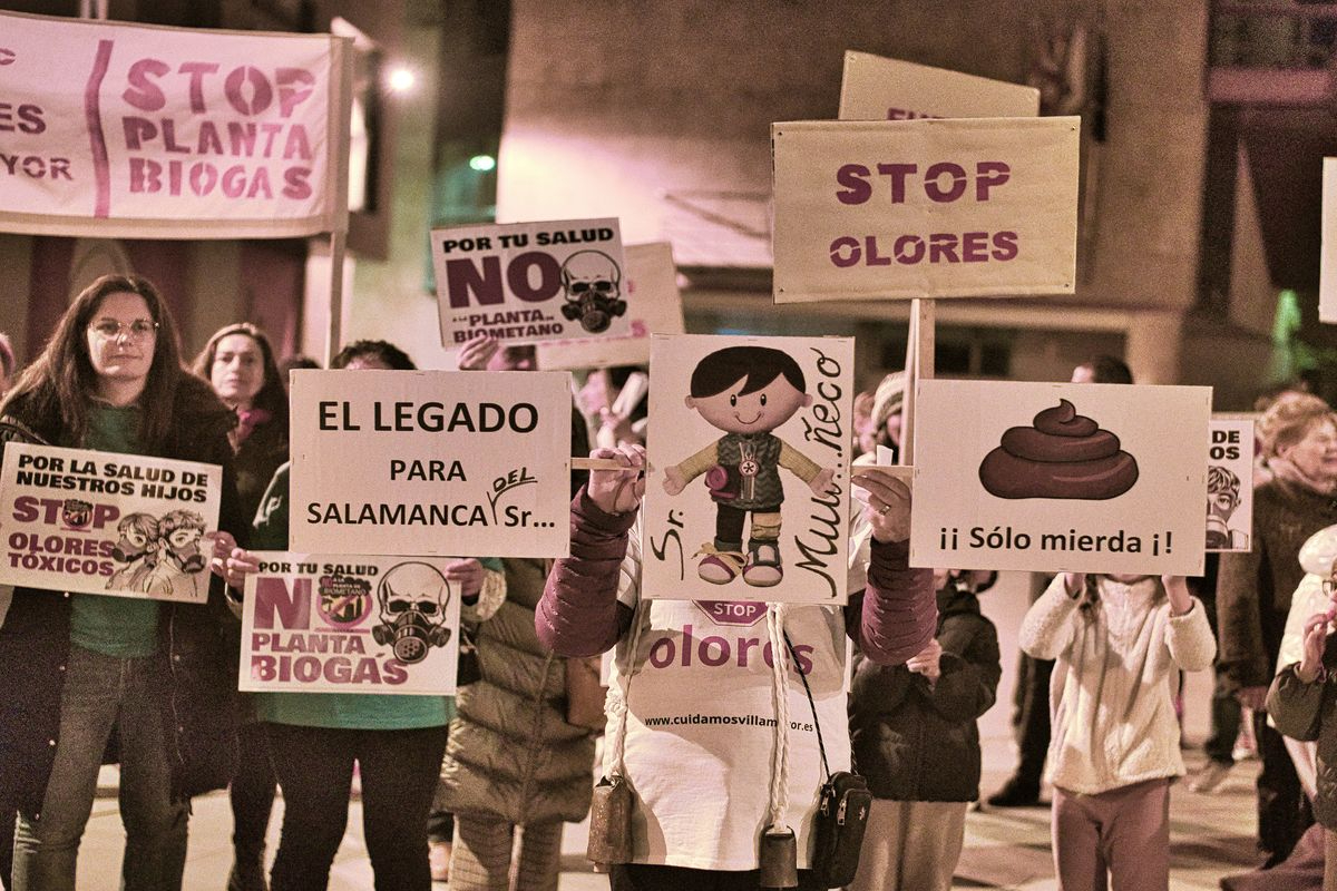 Protestas malos olores en Villares