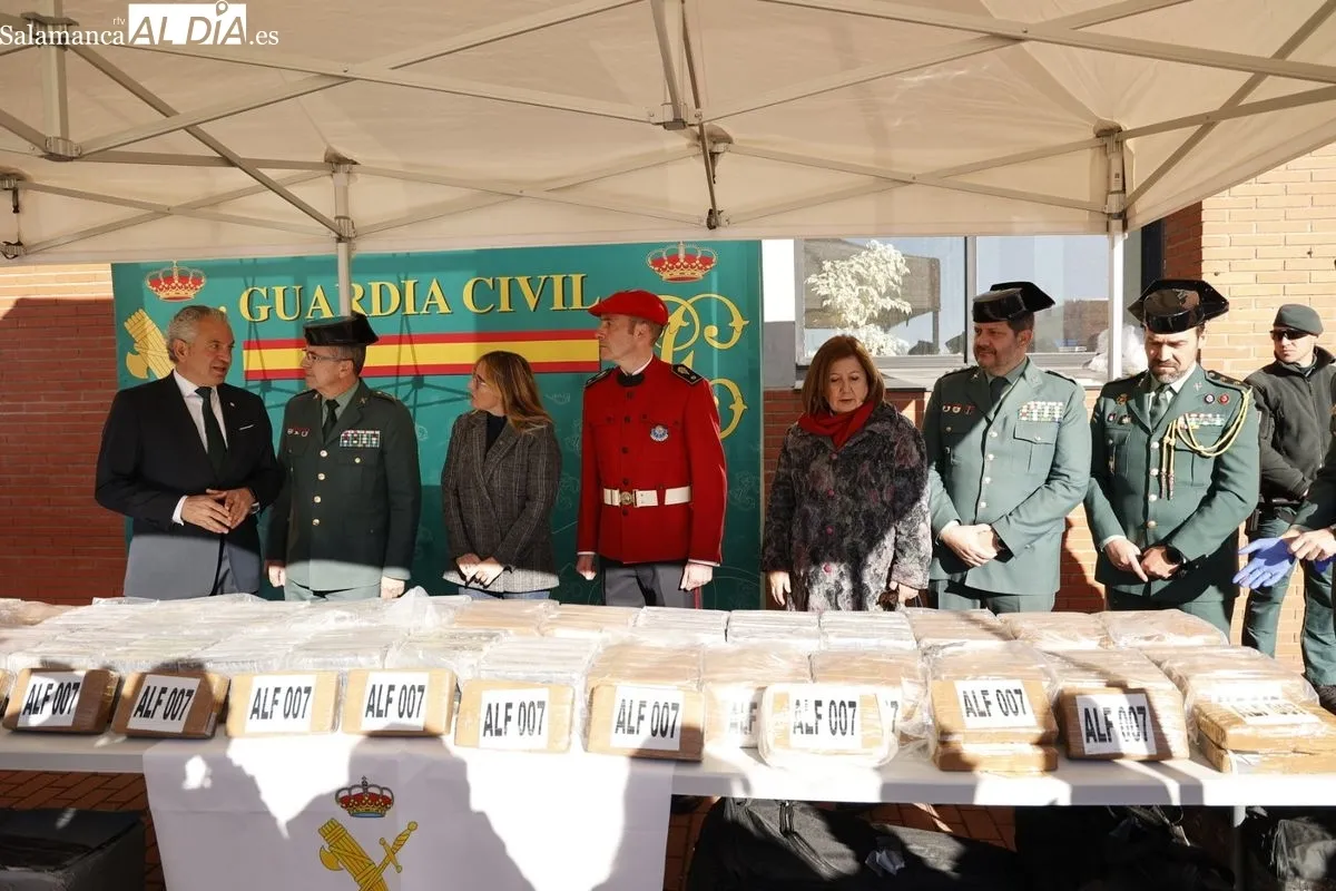 Desmantelada la mayor operación antidroga intervenida en Salamanca: más de 600 kilos de cocaína y tres personas detenidas | FOTOS: David Sañudo 
