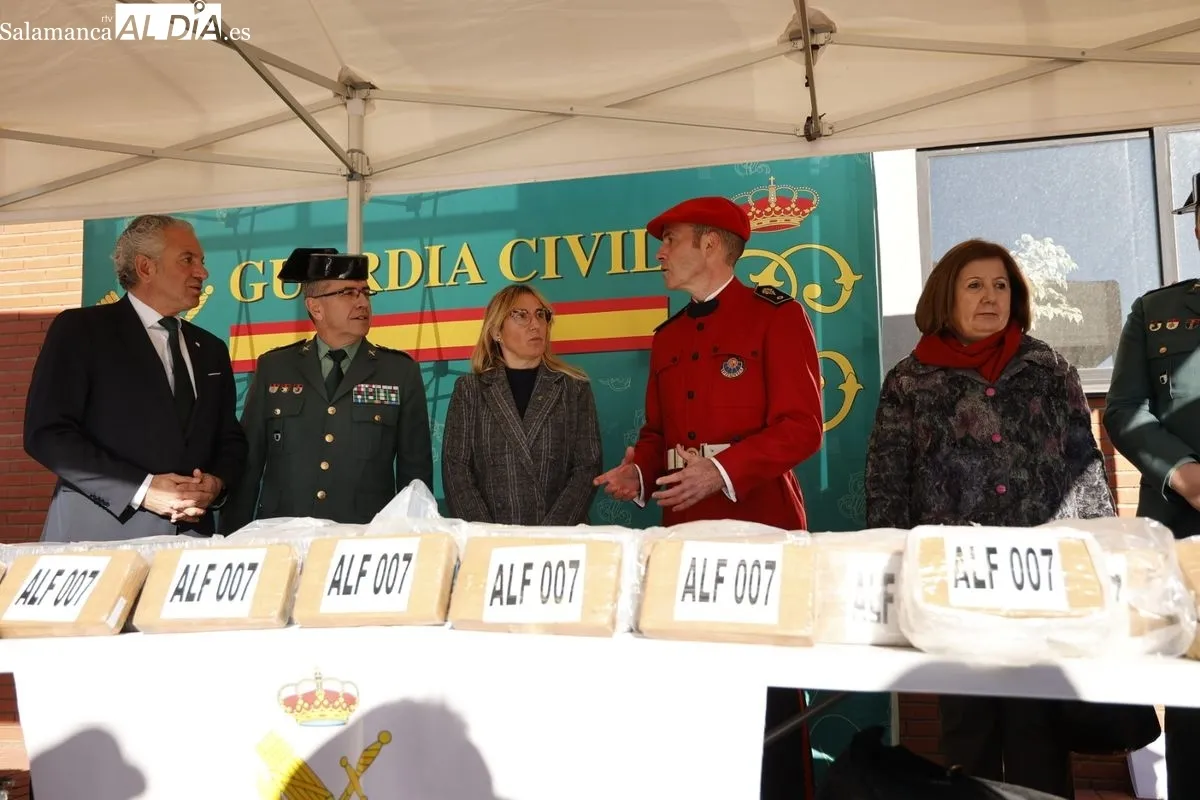Desmantelada la mayor operación antidroga intervenida en Salamanca: más de 600 kilos de cocaína y tres personas detenidas | FOTOS: David Sañudo 