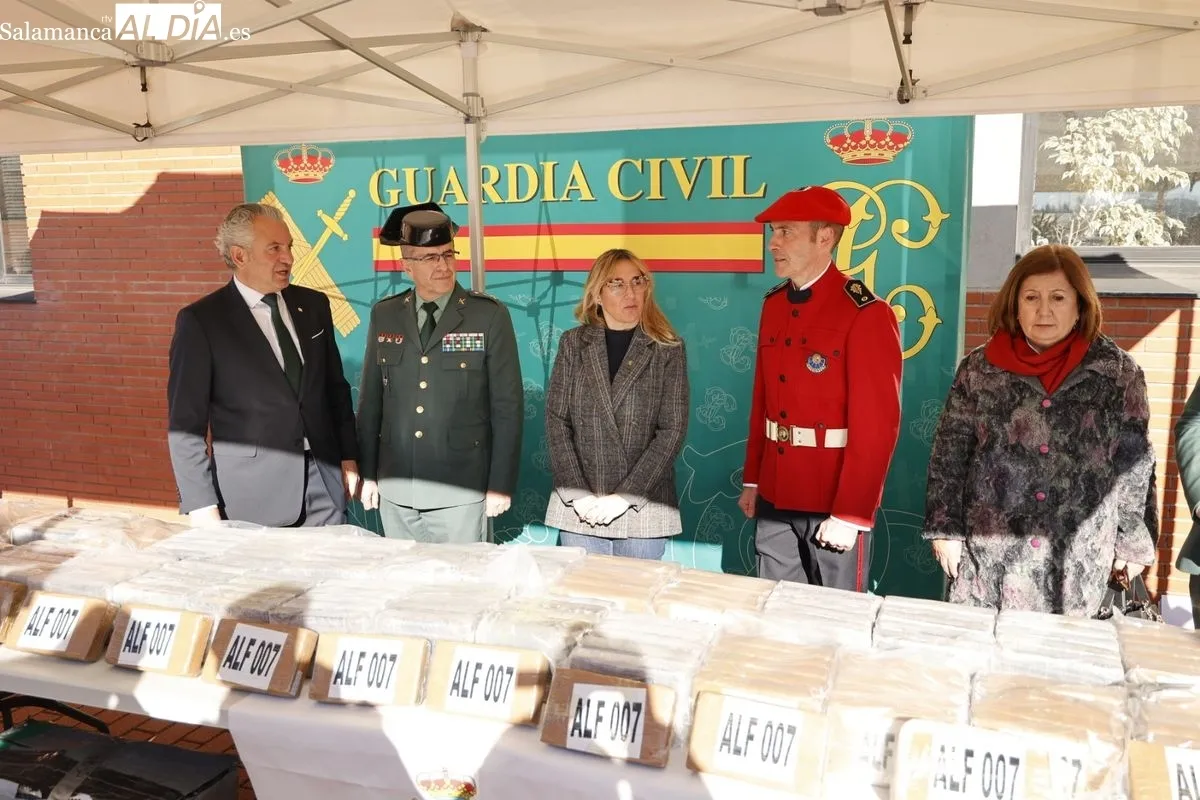 Desmantelada la mayor operación antidroga intervenida en Salamanca: más de 600 kilos de cocaína y tres personas detenidas | FOTOS: David Sañudo 