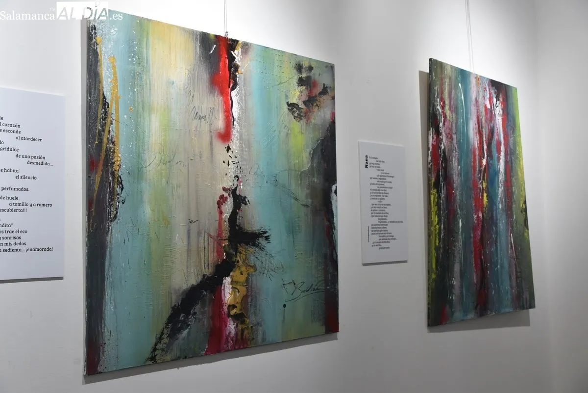 Exposición 'Pinceles y Palabras' en el Casino de Salamanca. Foto de Miguel Hernández