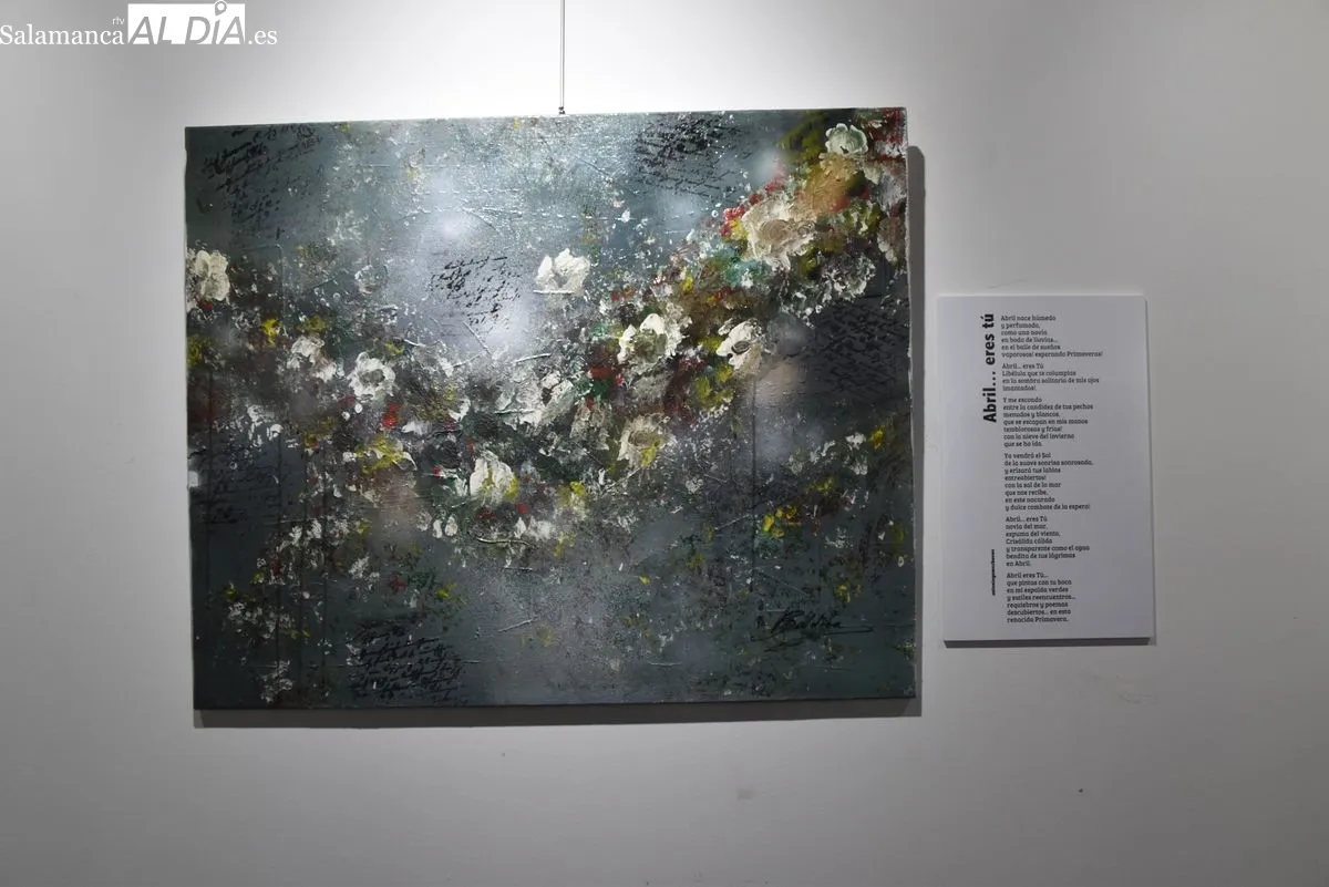 Exposición 'Pinceles y Palabras' en el Casino de Salamanca. Foto de Miguel Hernández