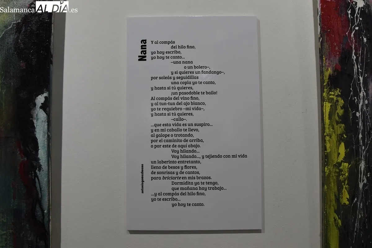 Exposición 'Pinceles y Palabras' en el Casino de Salamanca. Foto de Miguel Hernández