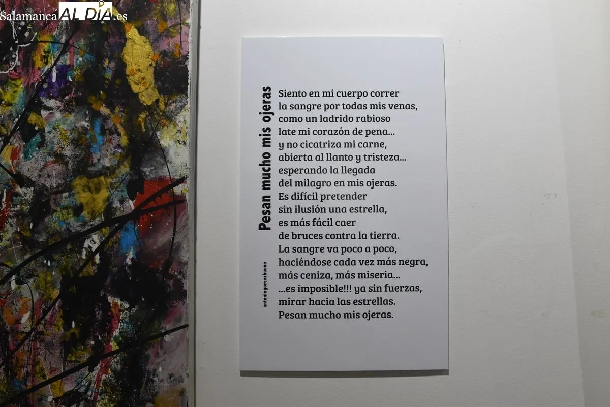 Exposición 'Pinceles y Palabras' en el Casino de Salamanca. Foto de Miguel Hernández