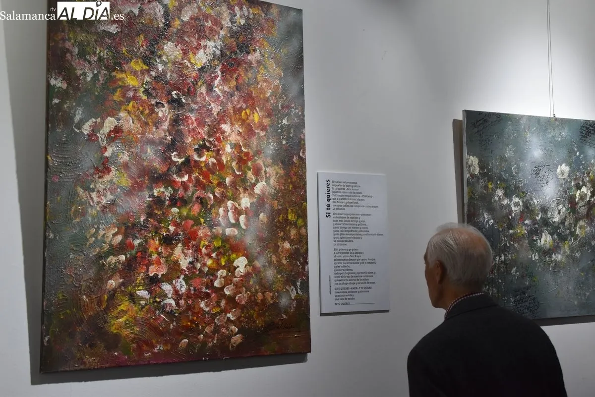 Exposición 'Pinceles y Palabras' en el Casino de Salamanca. Foto de Miguel Hernández