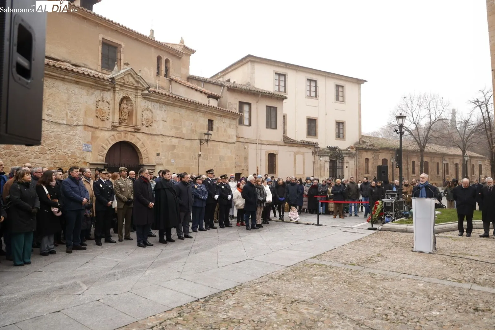 Homenaje a Miguel de Unamuno en Salamanca, junto a la que fue su casa. Foto de David Sañudo