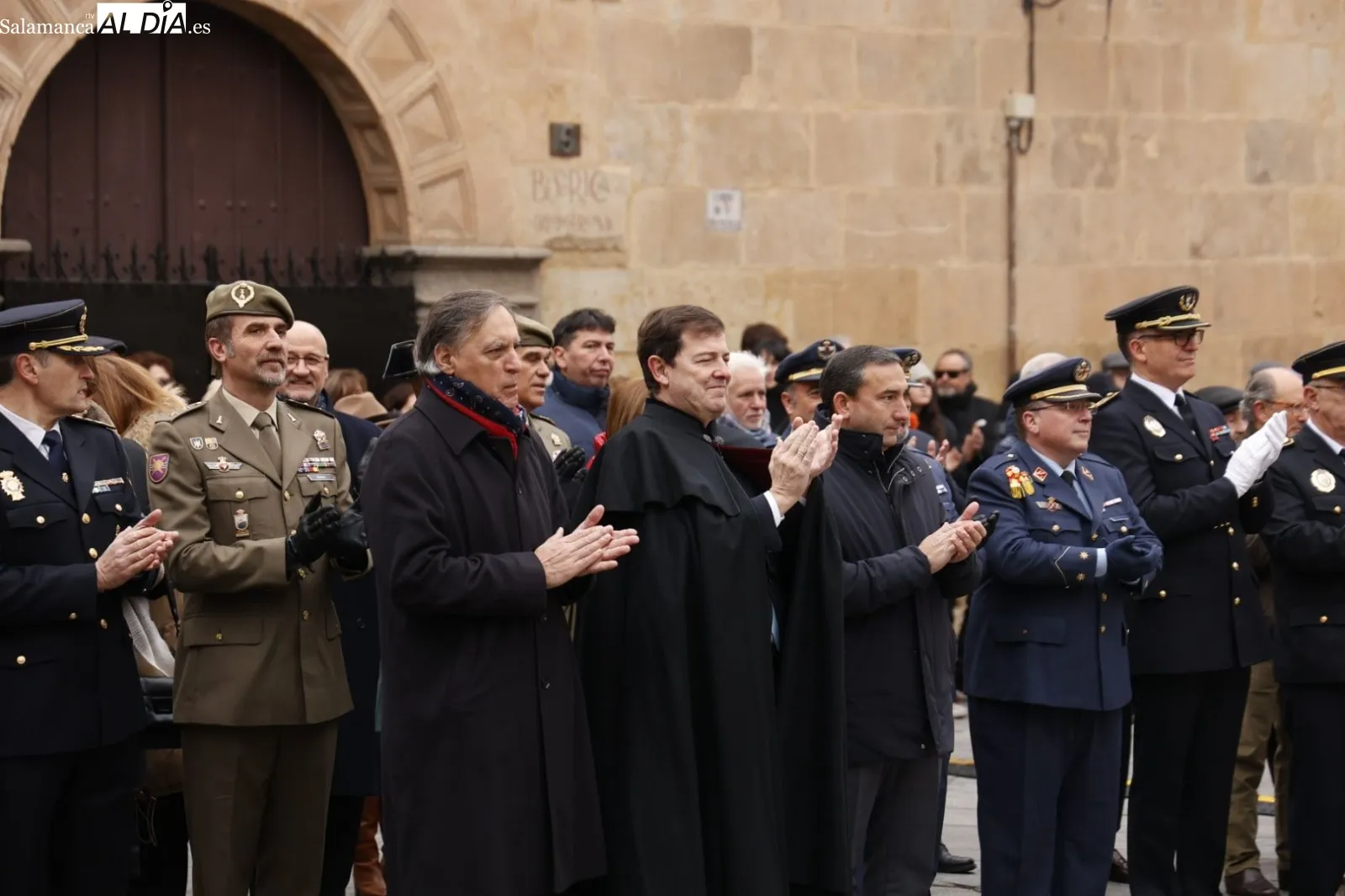 Homenaje a Miguel de Unamuno en Salamanca, junto a la que fue su casa. Foto de David Sañudo