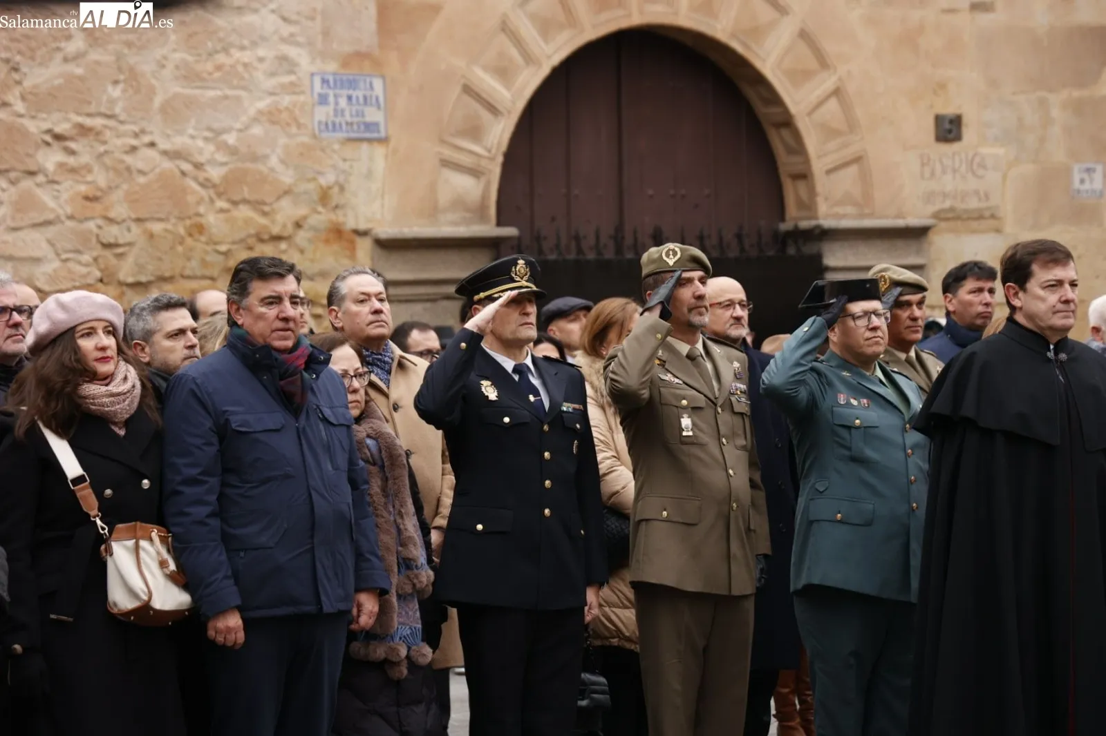 Homenaje a Miguel de Unamuno en Salamanca, junto a la que fue su casa. Foto de David Sañudo