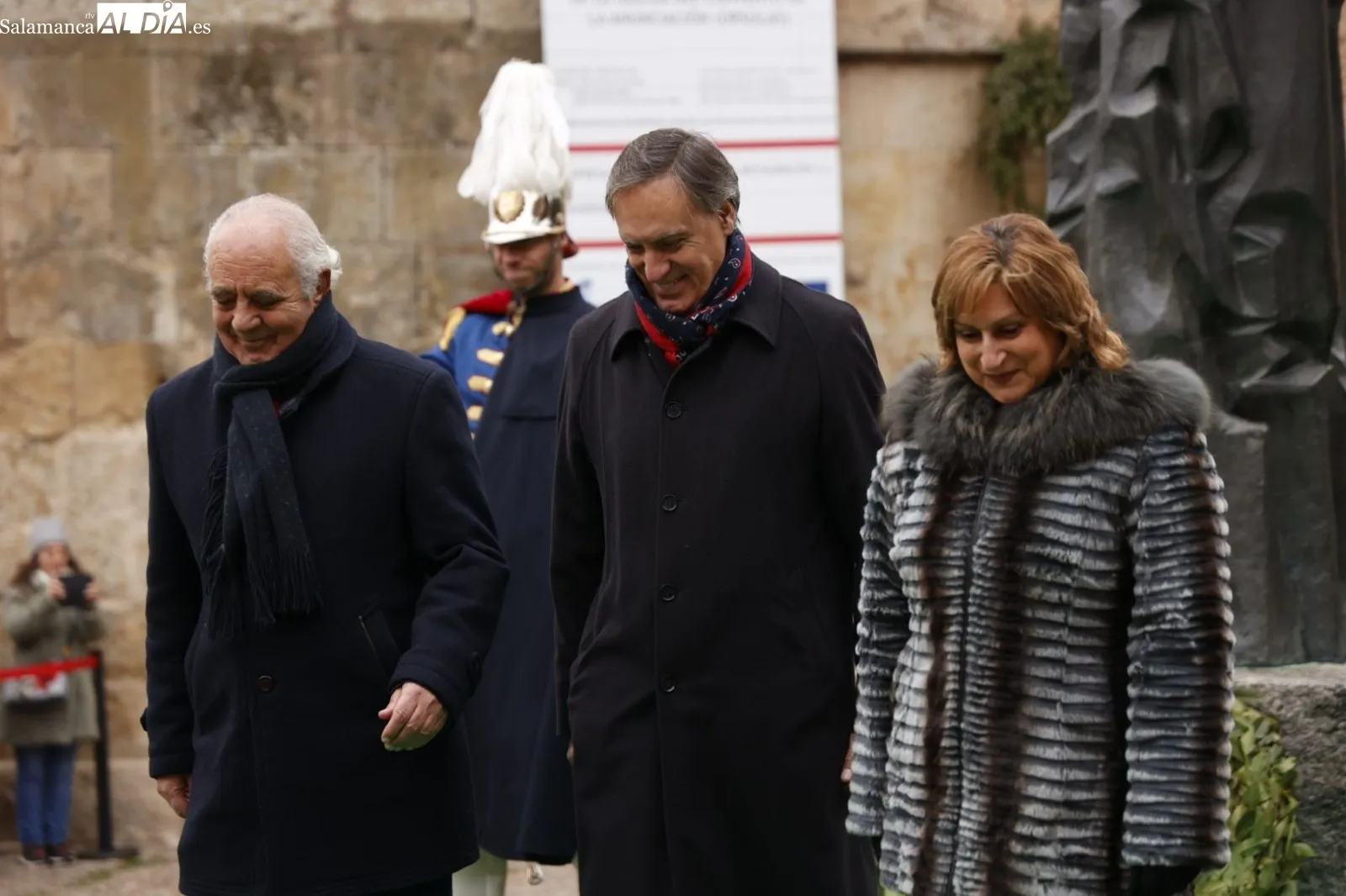 Homenaje a Miguel de Unamuno en Salamanca, junto a la que fue su casa. Foto de David Sañudo