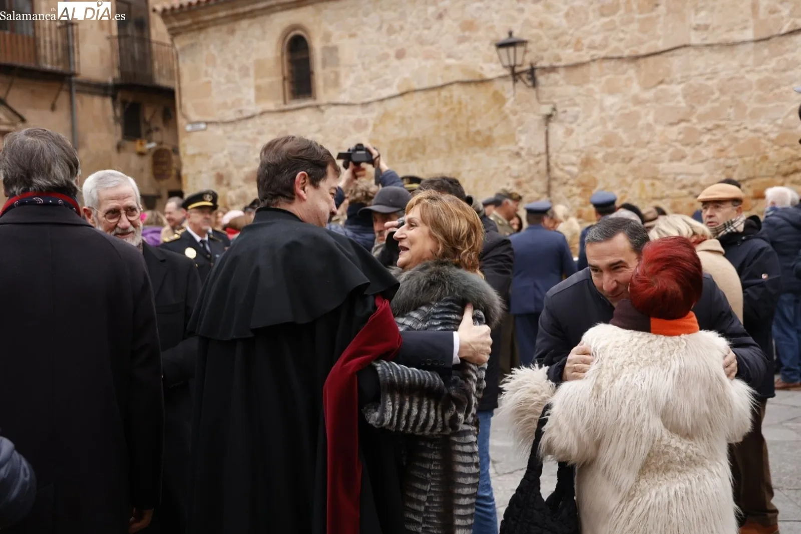 Homenaje a Miguel de Unamuno en Salamanca, junto a la que fue su casa. Foto de David Sañudo