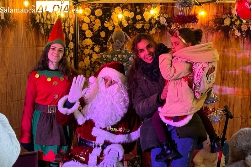 Papa Noel llegaba este domingo a Peñaranda