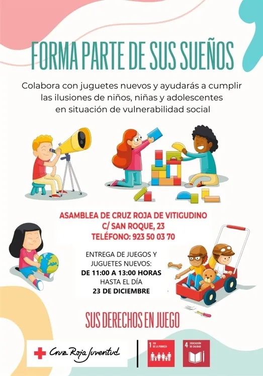 Los responsables de Cruz Roja Vitigudino esperan que ningún niño se quede sin juguete 