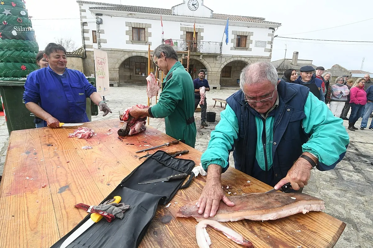 Matanza tradicional del cerdo en Villar de La Yegua/ Fotos: Adrián M.Pastor
