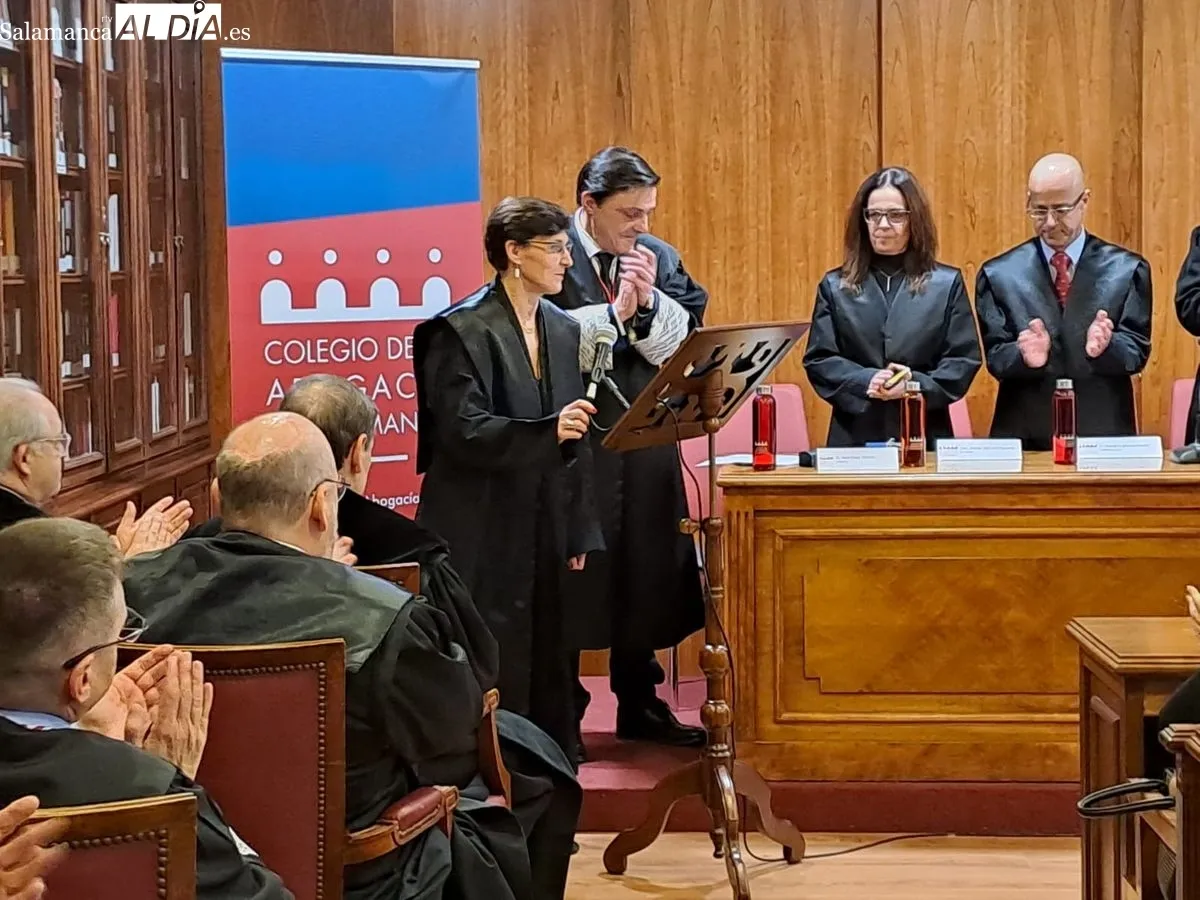 Toma de posesión del nuevo decano del Colegio de la Abogacía de Salamanca y de los integrantes de su candidatura. Foto de Víctor Jiménez