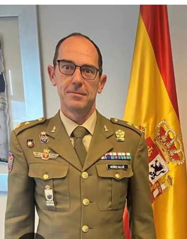 Coronel Luis Fernando Núñez, jefe del Regimiento de Ingenieros