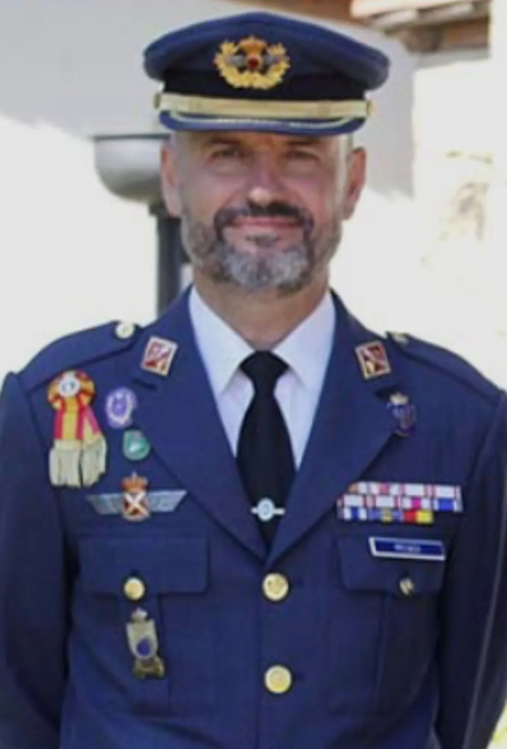 Coronel Francisco Javier Mendi, jefe de la base aérea de Matacán / CORRAL