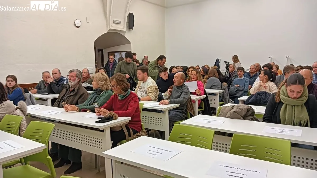 Borja Jiménez y Domingo Delgado de la Cámara, en la charla en la Universidad Pontificia