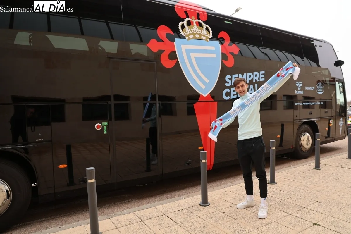 El sueño cumplido de este celtista salmantino que hoy ha conocido a su ídolo Iago Aspas: 