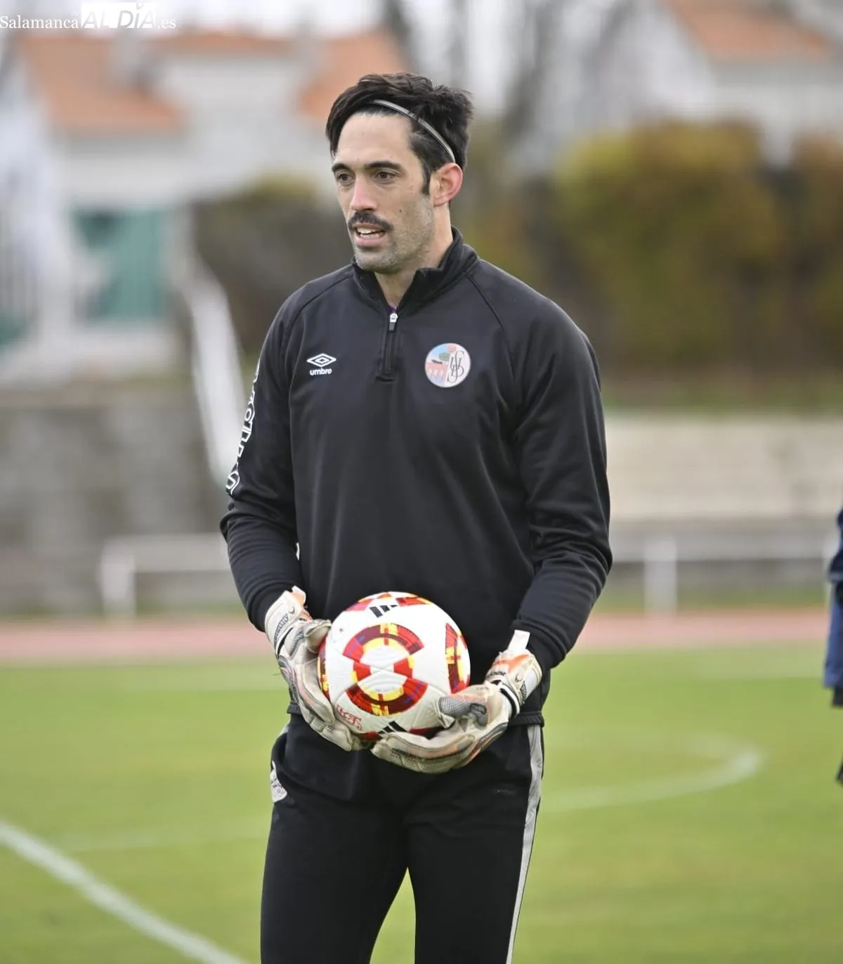 Entrenamiento del Salamanca UDS, esta mañana, en las Pistas del Helmántico