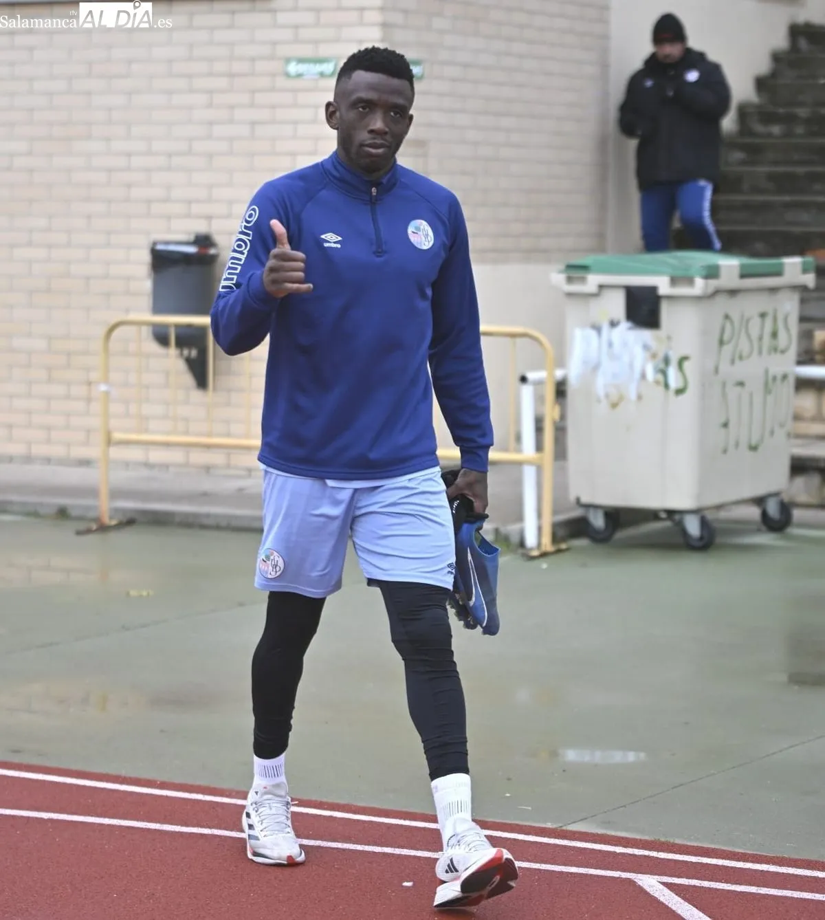 Entrenamiento del Salamanca UDS, esta mañana, en las Pistas del Helmántico