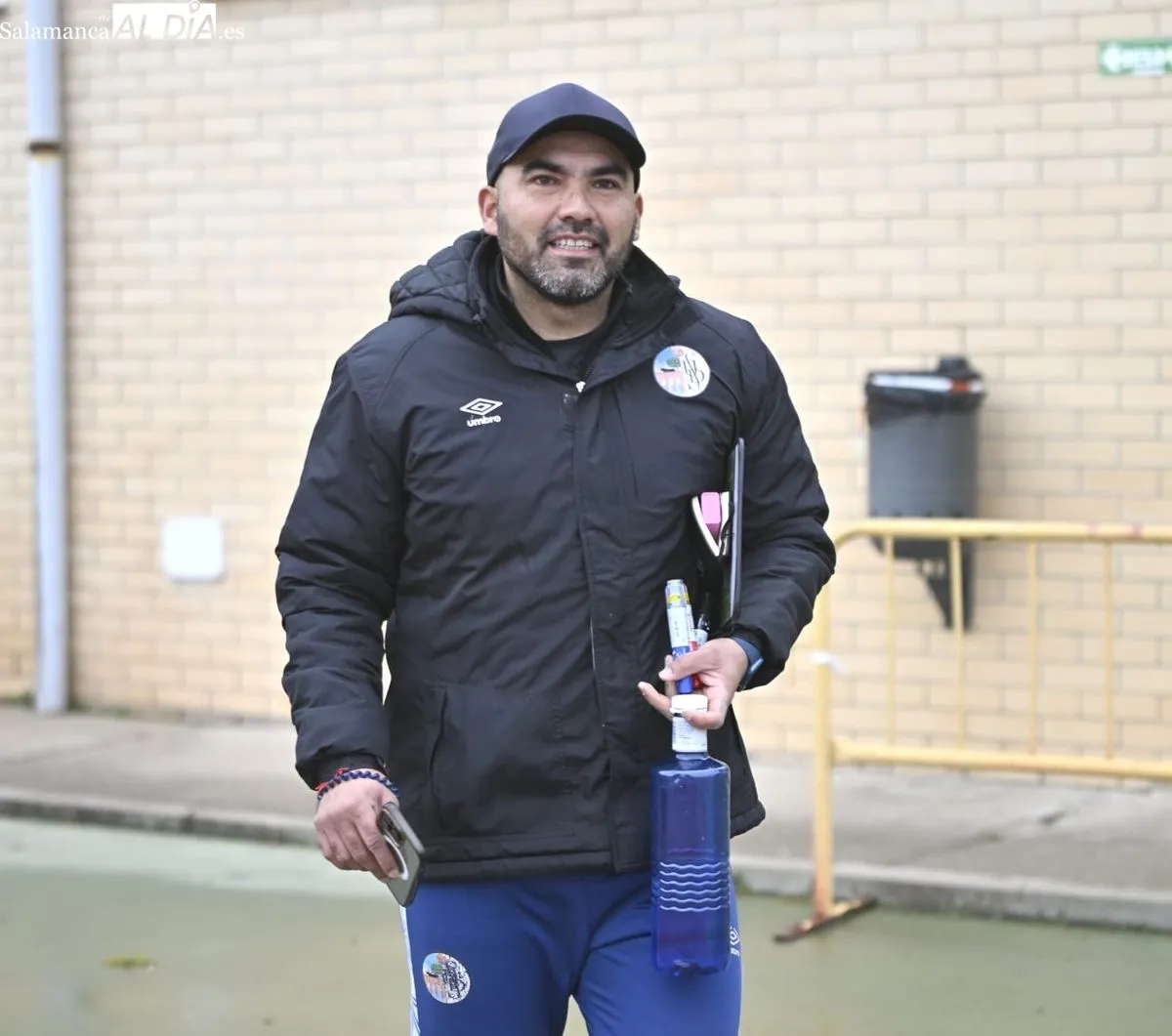 Entrenamiento del Salamanca UDS, esta mañana, en las Pistas del Helmántico