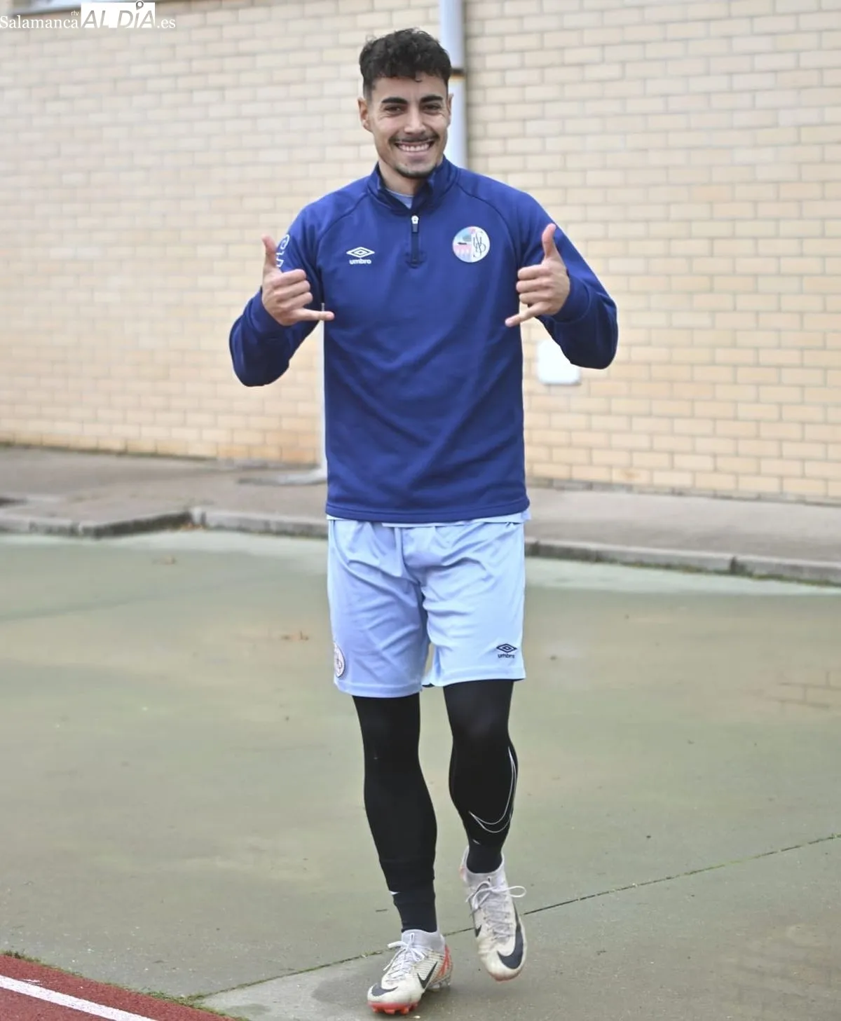 Entrenamiento del Salamanca UDS, esta mañana, en las Pistas del Helmántico