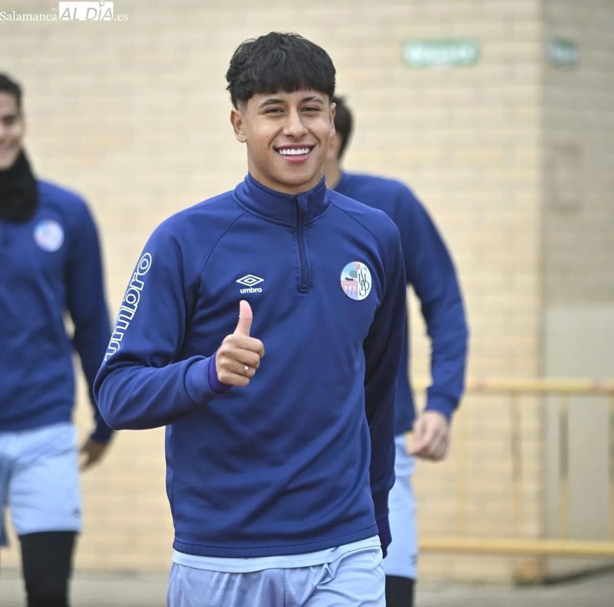 Entrenamiento del Salamanca UDS, esta mañana, en las Pistas del Helmántico