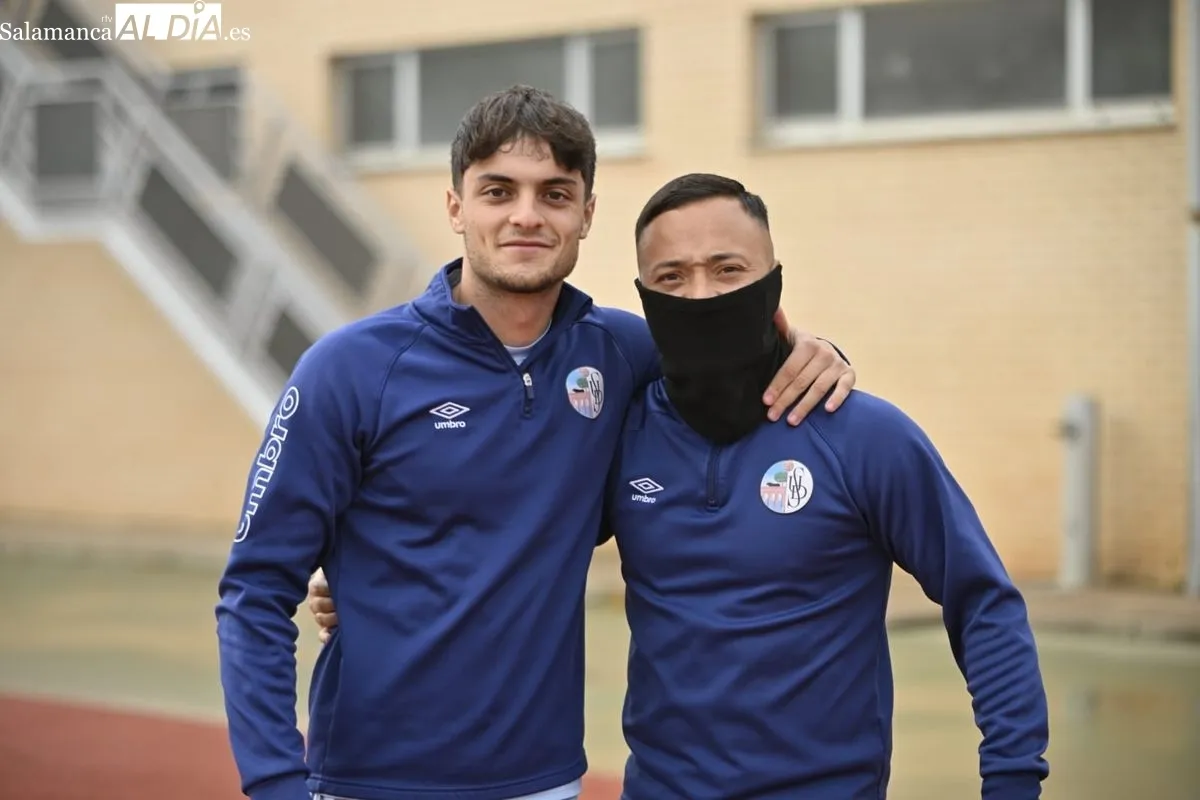 Entrenamiento del Salamanca UDS, esta mañana, en las Pistas del Helmántico