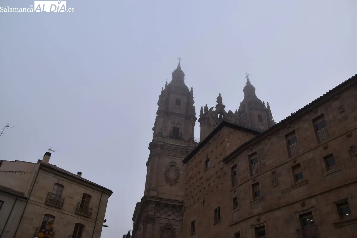 Mañana gélida, este lunes, en Salamanca capital. Foto de Vanesa Martins