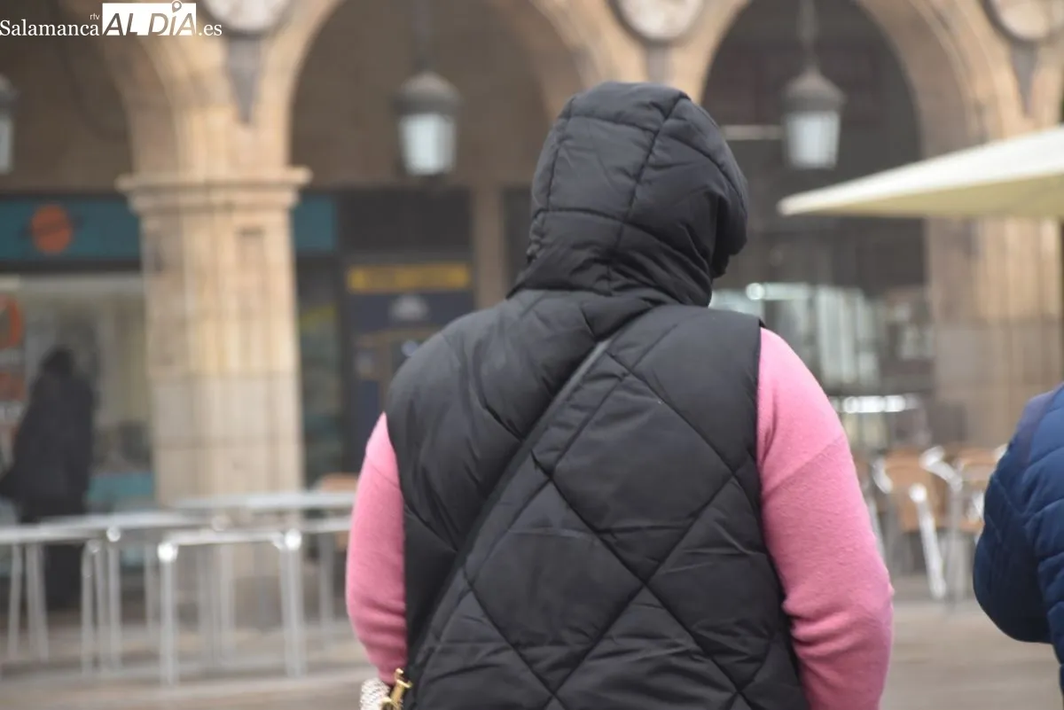 Mañana gélida, este lunes, en Salamanca capital. Foto de Vanesa Martins