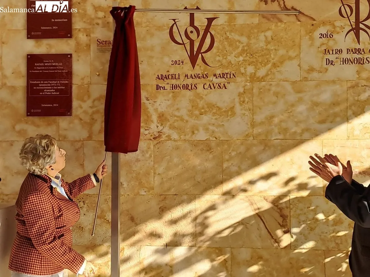 Homenaje a Araceli Mangas en la Facultad de Derecho de la Universidad de Salamanca. Foto de Víctor Jiménez