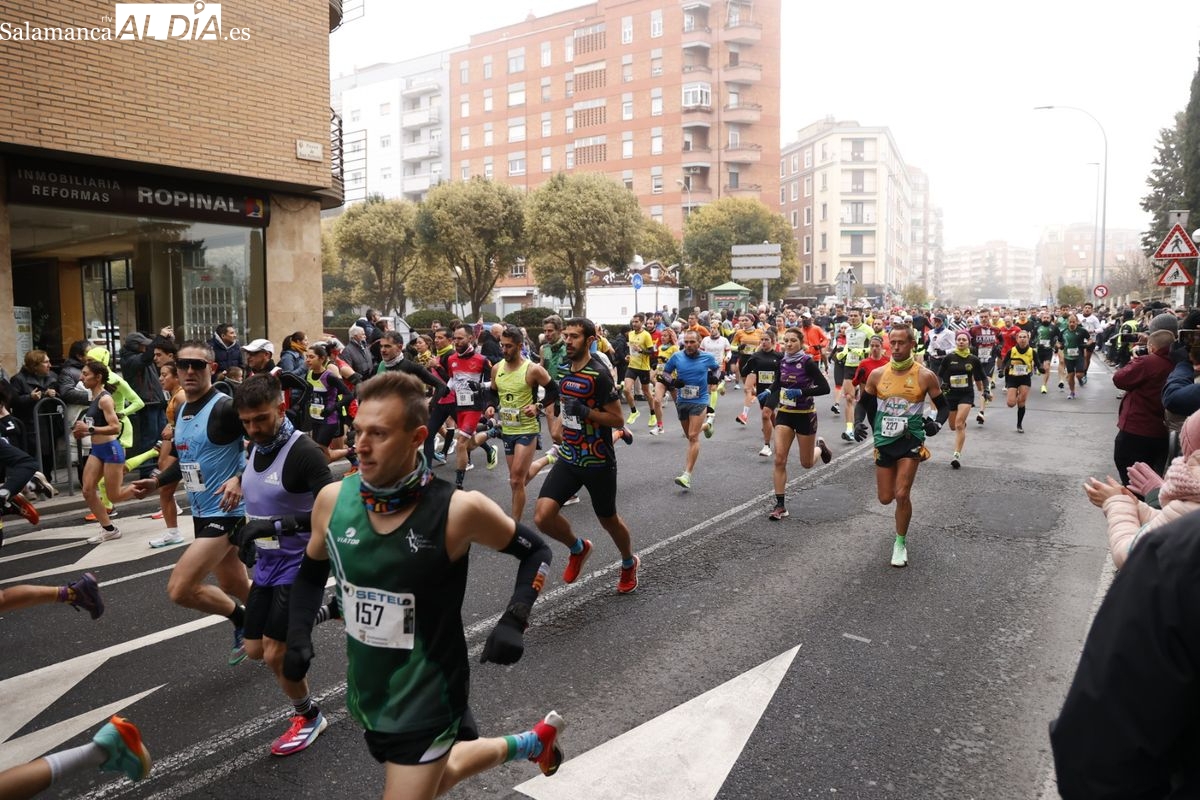 Mousaab Harout y Gema Martín se coronan como ganadores de la San Silvestre Salmantina 2024