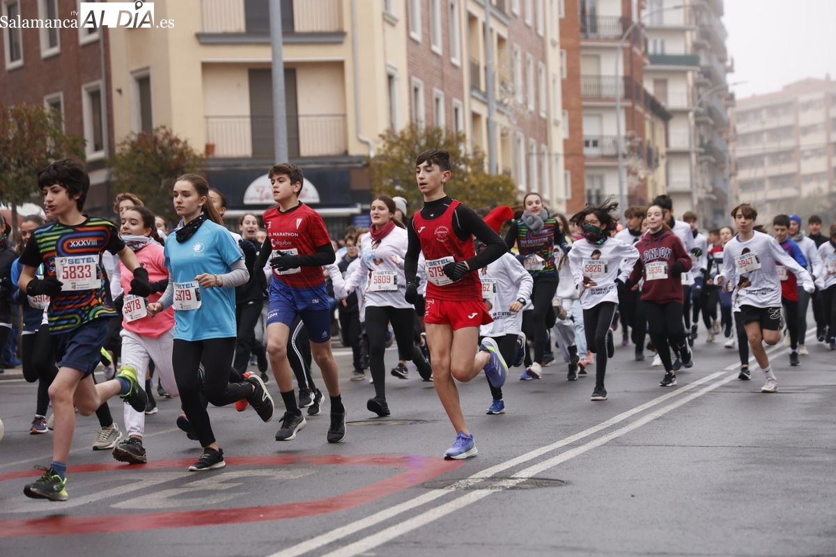 Los sub14 y 16 calientan motores para la prueba reina de la San Silvestre Salmantina 2024