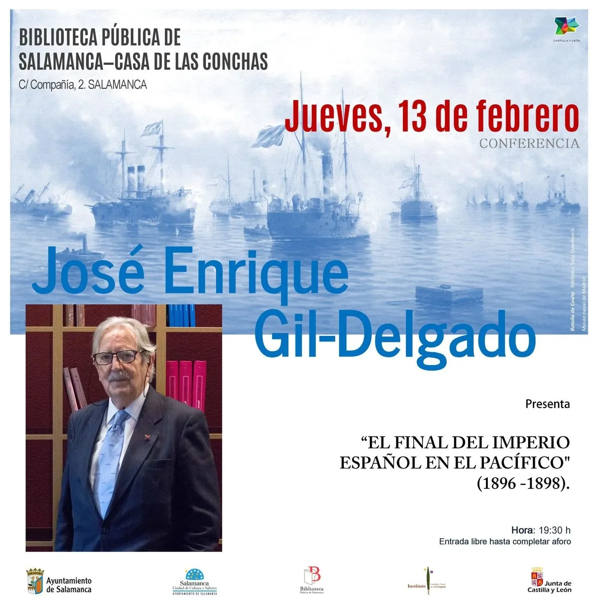 Jueves 13 de febrero. 19:30 h: Conferencia 
