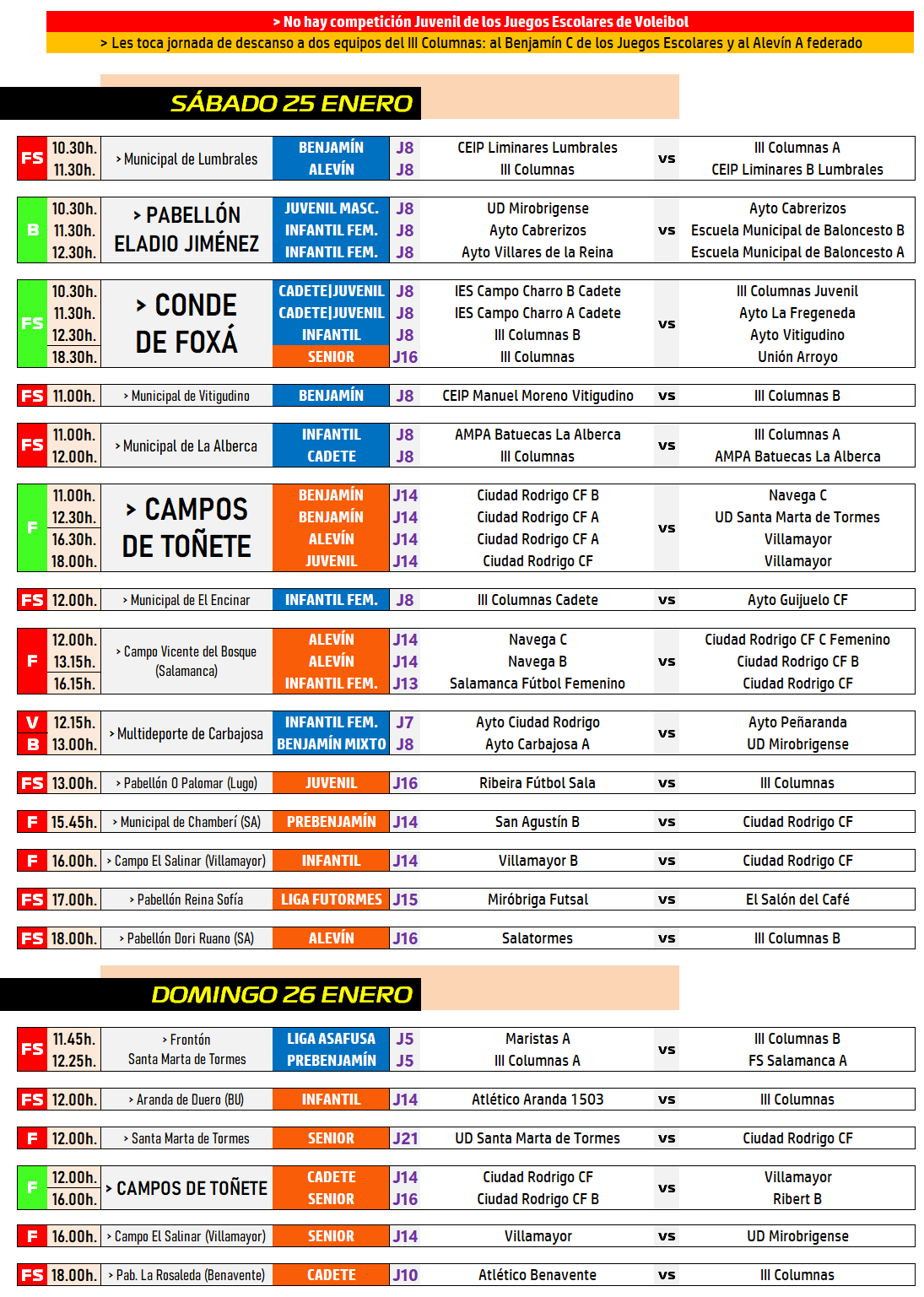 /AD [25-26 ENE] El deporte retoma la normalidad con el derby de 3ª RFEF como plato estrella